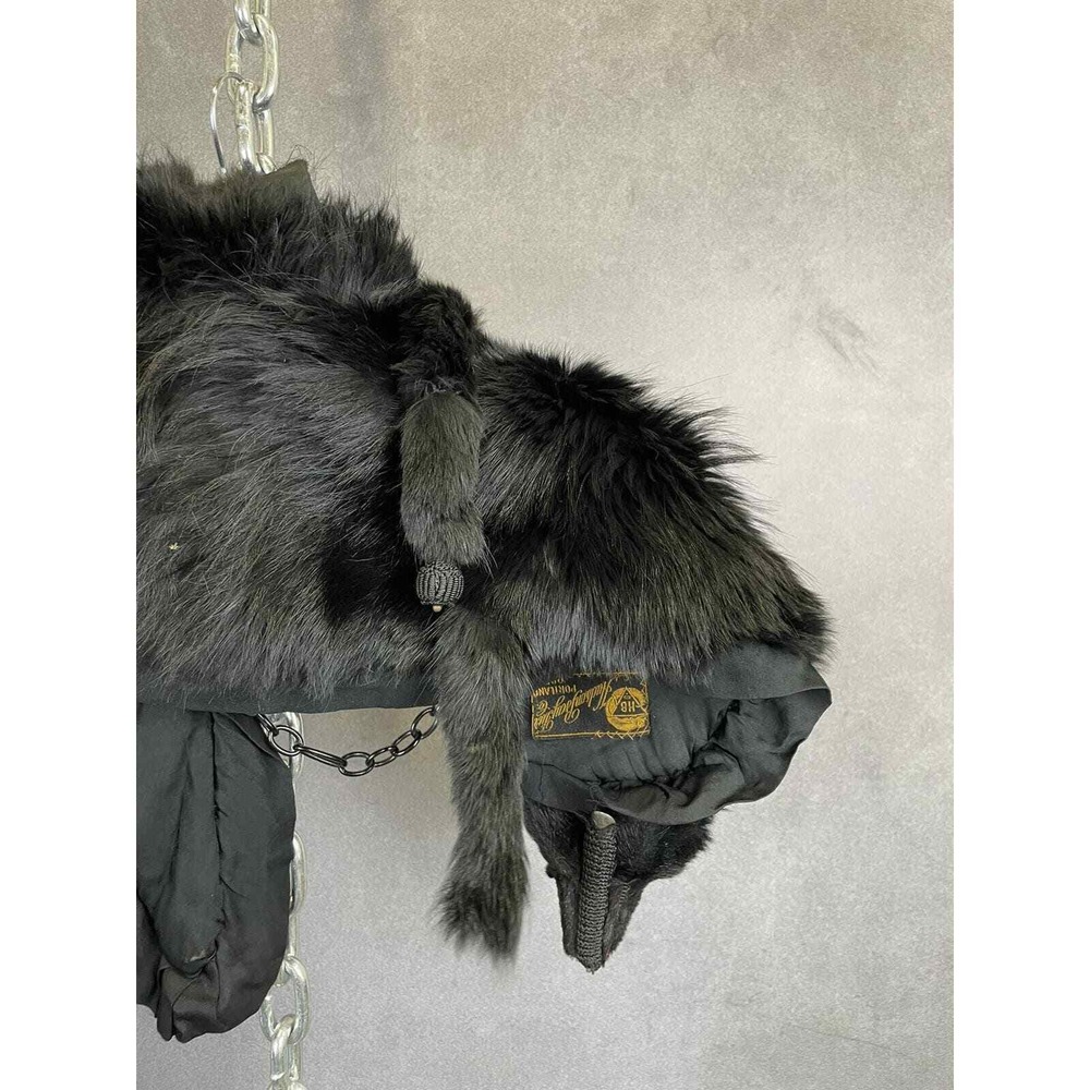 1930s Hudson Bay Fox Fur and Silk Stole - Picture 11 of 14